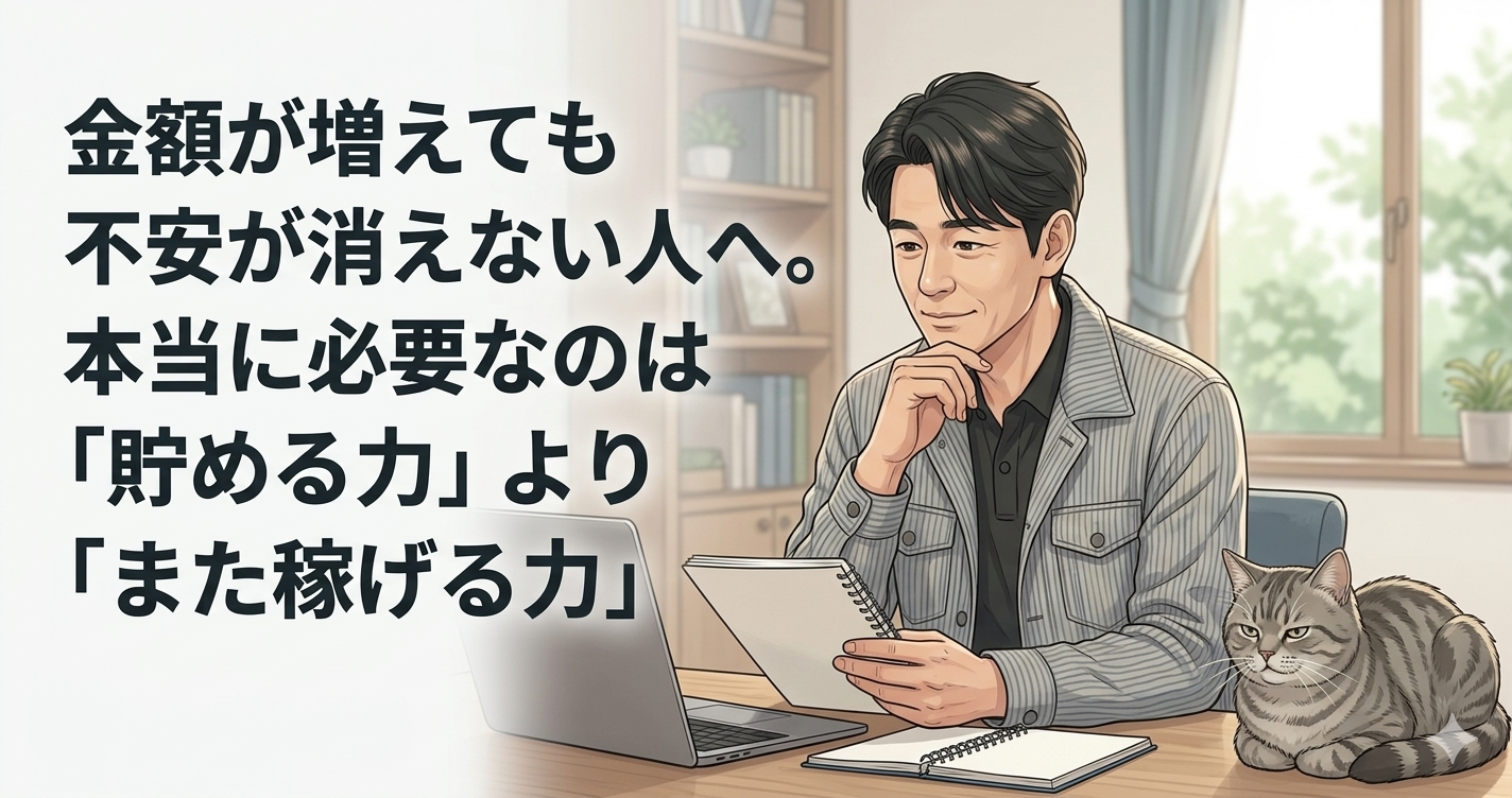 お金が増えれば安心できると思っていた｜52才一人親方が気づいた「稼ぎ直せる力」の話