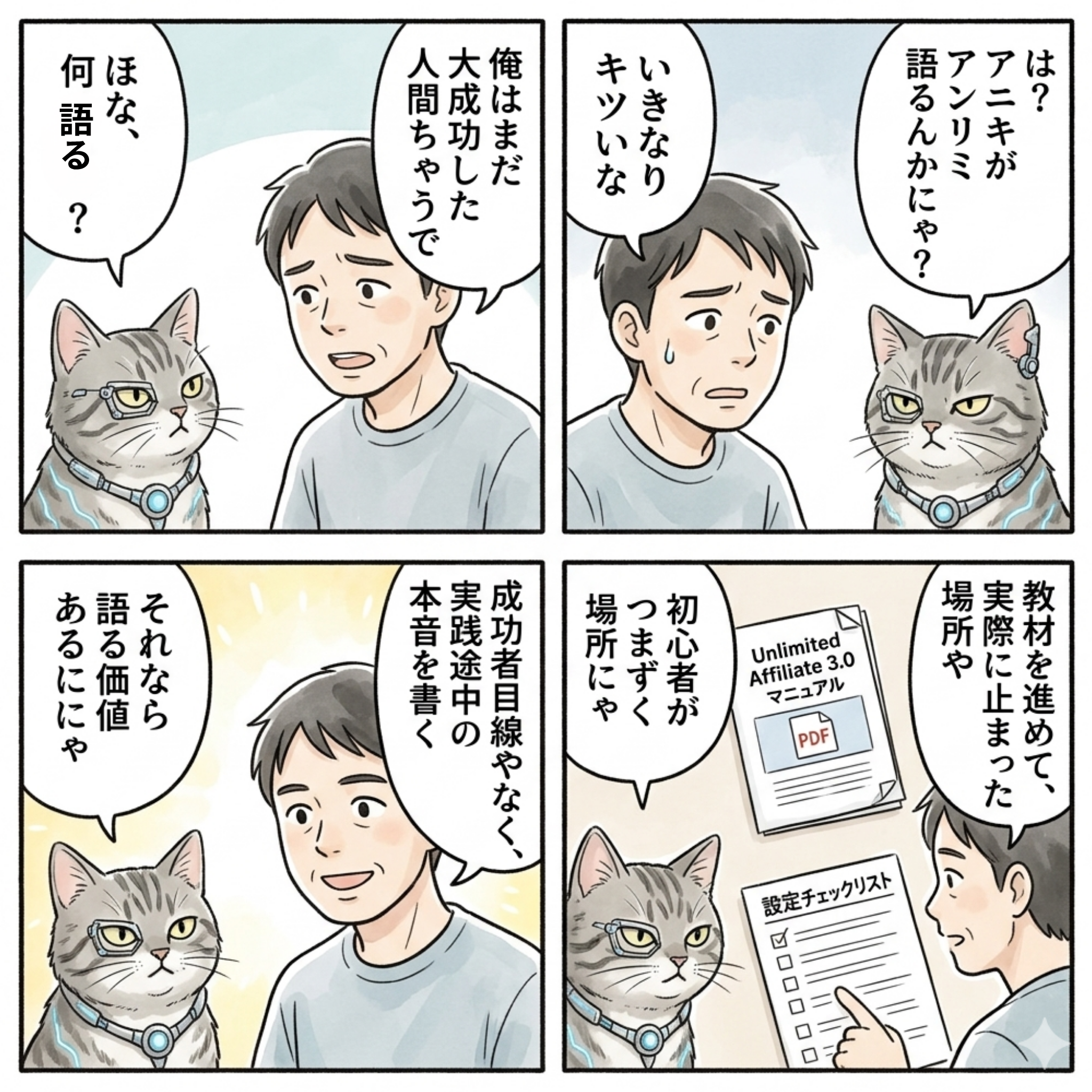 実践途中だからこそ語れるアンリミレビュー漫画